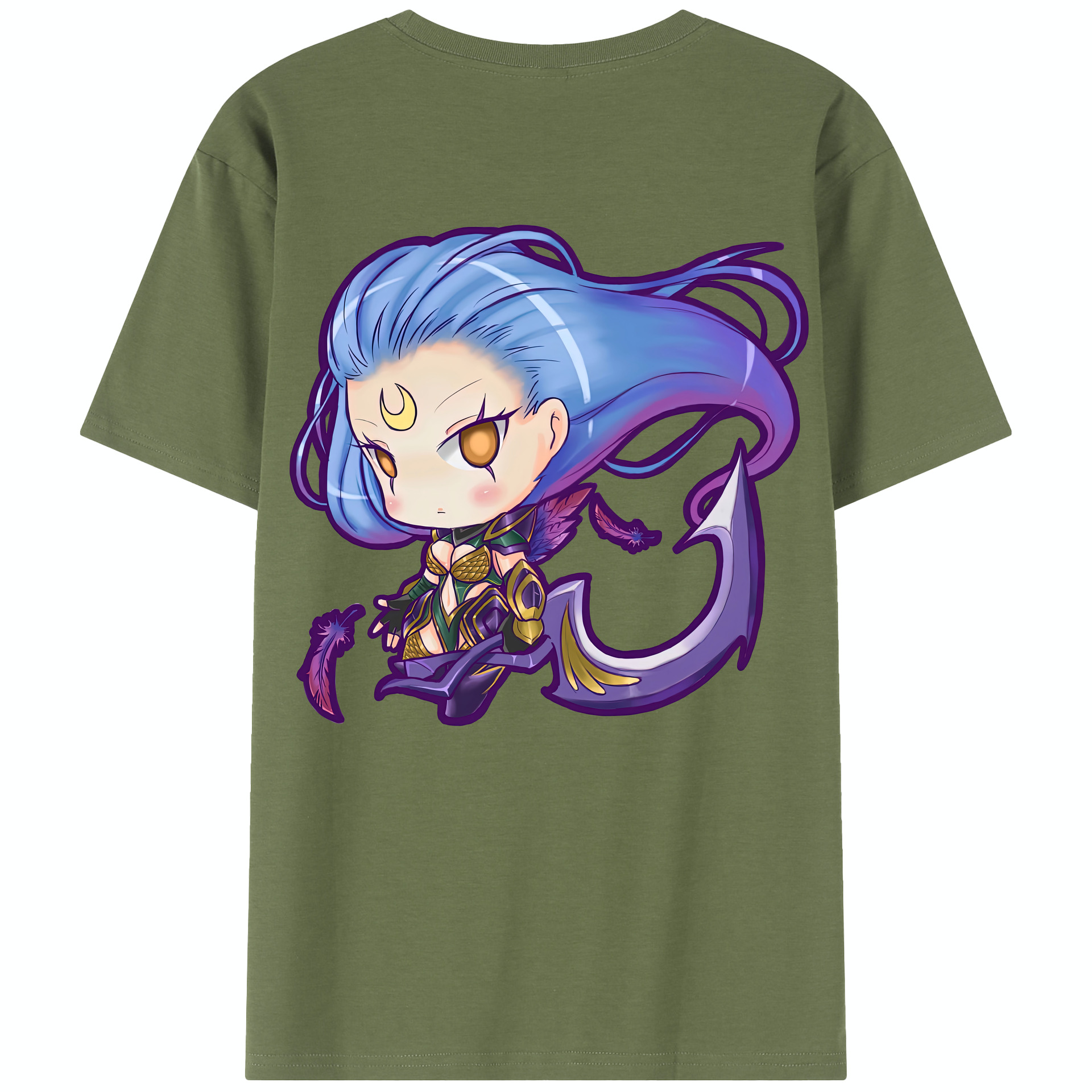 リーグ・オブ・レジェンド League of Legends LOL 綿100％半袖Tシャツ（背面プリント）
